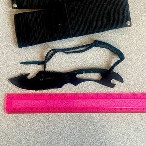 🔪 NEW Jaguar Black Stealth 440 Stainless Steel Sports Hunting Knife - 8.5 in